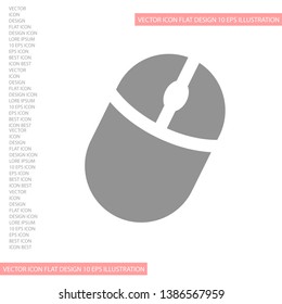 Computer mouse Vector icon . Lorem Ipsum Illustration design