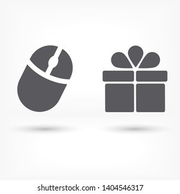Computer mouse Vector icon . Lorem Ipsum Illustration design