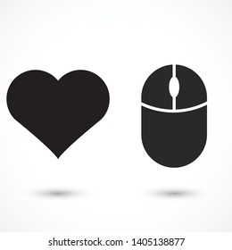 Computer mouse Vector icon . Lorem Ipsum Illustration design