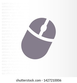 Computer mouse Vector icon . Lorem Ipsum Illustration design