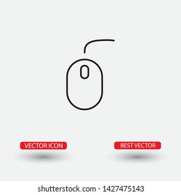 Computer mouse Vector icon . Lorem Ipsum Illustration design