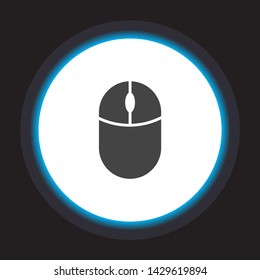 Computer mouse Vector icon . Lorem Ipsum Illustration design