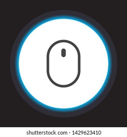 Computer mouse Vector icon . Lorem Ipsum Illustration design