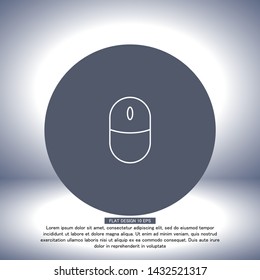 Computer mouse Vector icon . Lorem Ipsum Illustration design