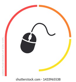 Computer mouse Vector icon . Lorem Ipsum Illustration design