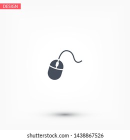 Computer mouse Vector icon . Lorem Ipsum Illustration design