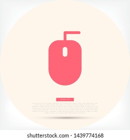 Computer mouse Vector icon . Lorem Ipsum Illustration design