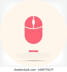 Computer mouse Vector icon . Lorem Ipsum Illustration design