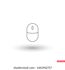 Computer mouse Vector icon . Lorem Ipsum Illustration design