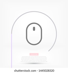 Computer mouse Vector icon . Lorem Ipsum Illustration design