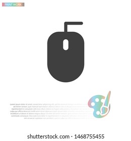 Computer mouse Vector icon . Lorem Ipsum Illustration design