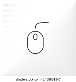 Computer mouse Vector icon . Lorem Ipsum Illustration design