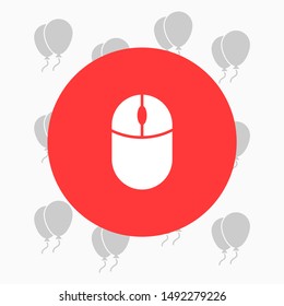 Computer mouse Vector icon . Lorem Ipsum Illustration design