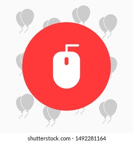 Computer mouse Vector icon . Lorem Ipsum Illustration design