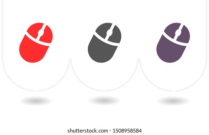 Computer mouse Vector icon . Lorem Ipsum Illustration design