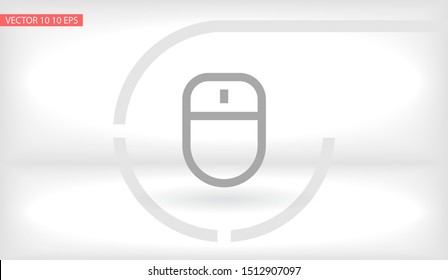 Computer mouse Vector icon . Lorem Ipsum Illustration design