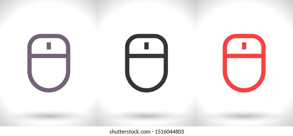 Computer mouse Vector icon . Lorem Ipsum Illustration design