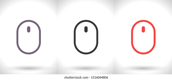 Computer mouse Vector icon . Lorem Ipsum Illustration design