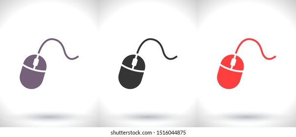 Computer mouse Vector icon . Lorem Ipsum Illustration design