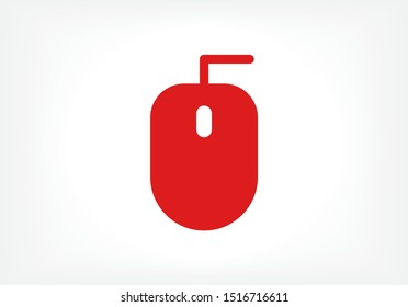 Computer mouse Vector icon . Lorem Ipsum Illustration design