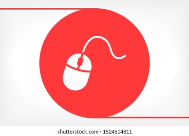 Computer mouse Vector icon . Lorem Ipsum Illustration design