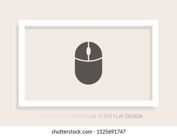 Computer mouse Vector icon . Lorem Ipsum Illustration design