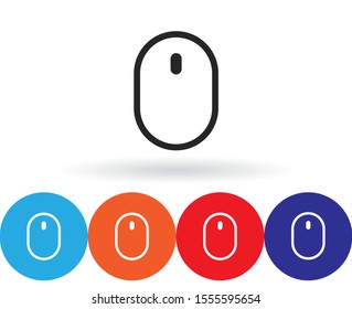 Computer mouse Vector icon . Lorem Ipsum Illustration design