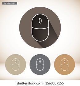 Computer mouse Vector icon . Lorem Ipsum Illustration design