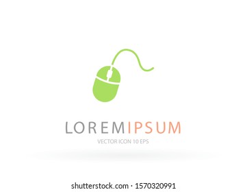 Computer mouse Vector icon . Lorem Ipsum Illustration design