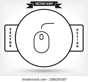 Computer mouse Vector icon . Lorem Ipsum Illustration design