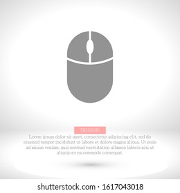 Computer mouse Vector icon . Lorem Ipsum Illustration design