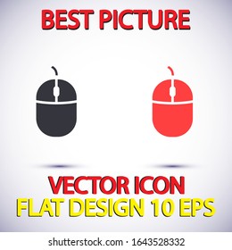 Computer mouse Vector icon . Lorem Ipsum Illustration design