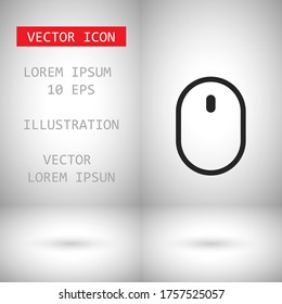 Computer mouse Vector icon . Lorem Ipsum Illustration design