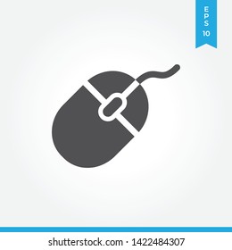 Computer mouse vector icon, simple sign for web site and mobile app.