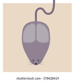Computer mouse. Vector illustration