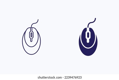 Computer mouse vector illustration icon