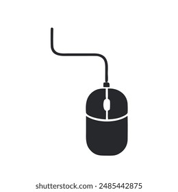 computer mouse vector and illustration icon