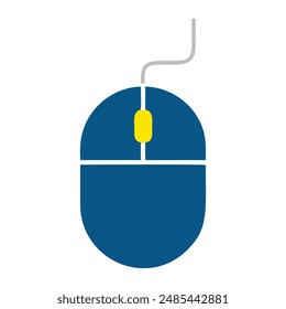 computer mouse vector and illustration icon