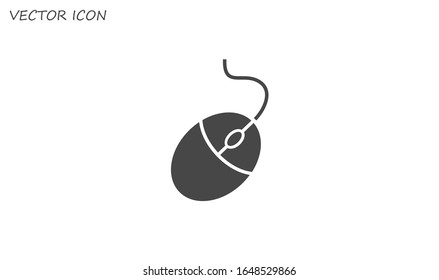 Computer mouse vector illustration. Web design icon