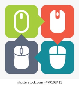 Computer mouse vector object