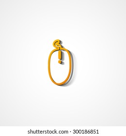 Computer mouse web icon on white background