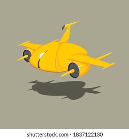 Computer mouse with wings and motors