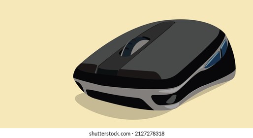 Computer mouse without cable close up view