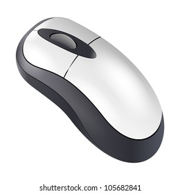 computer mouse.Isolated on white.vector