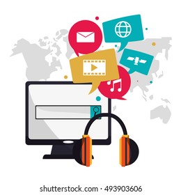 Computer and music online design