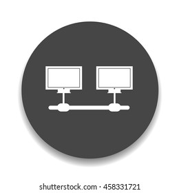 computer network button