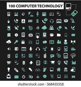 computer network, connection, hosting, database, pc  icons, signs vector concept set for infographics, mobile, website, application
