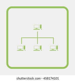 Computer network icon.