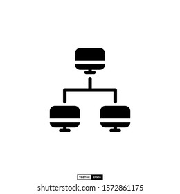 Computer network icon, design inspiration vector template for interface and any purpose