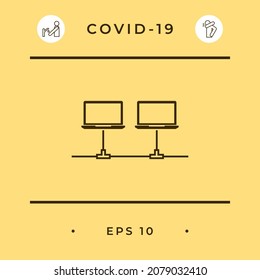 Computer network Icon. Element for your design